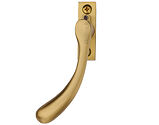 Heritage Brass Left or Right Handed Locking Espagnolette Handle Ball Design, Satin Brass - V1009L-SB