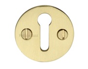 Heritage Brass Standard Key Escutcheon, Satin Brass - V1010-SB