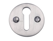 Heritage Brass Standard Key Escutcheon, Satin Chrome - V1010-SC