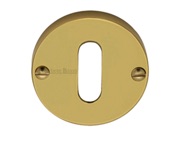 Heritage Brass Standard Key Escutcheon, Polished Brass - V1014-PB