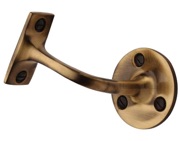 Heritage Brass Handrail Bracket (64mm OR 76mm), Antique Brass - V1030-AT