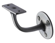 Heritage Brass Handrail Bracket (64mm OR 76mm), Satin Chrome - V1030-SC