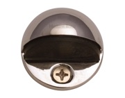 Heritage Brass Oval Floor Mounted Door Stop (47mm Diameter), Polished Nickel - V1080-PNF