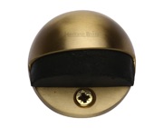 Heritage Brass Oval Floor Mounted Door Stop (47mm Diameter), Satin Brass - V1080-SB