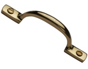 Heritage Brass Shaker Style Window/Cabinet Pull Handle (102mm OR 152mm), Polished Brass - V1090-PB