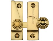 Heritage Brass Hook Plate Sash Fastener (69mm x 20mm), Polished Brass - V1104-PB