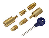 Heritage Brass Sash Window Stop With Key, Satin Brass - V1108-SB (sold in pairs)