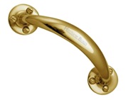 Heritage Brass Curved Bow Pull Handle, Polished Brass - V1140-PB