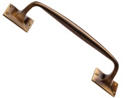 Heritage Brass Cranked Pull Handle, Antique Brass - V1150-AT
