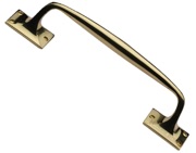Heritage Brass Cranked Pull Handle, Polished Brass - V1150-PB