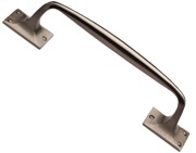 Heritage Brass Cranked Pull Handle, Satin Nickel - V1150-SN