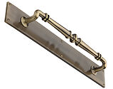 Heritage Brass Avon Design Pull Handle On 500mm Backplate, Antique Brass - V1165-AT