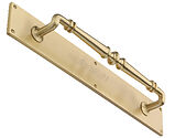 Heritage Brass Avon Design Pull Handle On 500mm Backplate, Satin Brass - V1165-SB