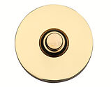 Heritage Brass Round Bell Push (53mm Diameter), Polished Brass - V1184-PB