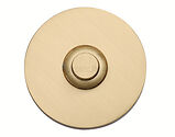 Heritage Brass Round Bell Push (53mm Diameter), Satin Brass - V1184-SB