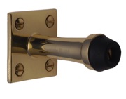 Heritage Brass Wall Mounted Door Stop (64mm OR 76mm), Polished Brass - V1190-PB