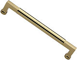 Heritage Brass Bauhaus Design Pull Handle (305mm OR 457mm c/c), Polished Brass - V1312 330-PB