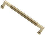 Heritage Brass Bauhaus Knurled Design Pull Handle (305mm c/c), Polished Brass - V1315 330-PB