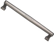 Heritage Brass Deco, Art Deco Style Pull Handles (279mm OR 432mm c/c), Polished Nickel - V1334-PNF