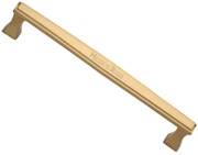 Heritage Brass Deco, Art Deco Style Pull Handles (279mm OR 432mm c/c), Satin Brass - V1334-SB