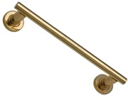 Heritage Brass Pull Handle On Rose (223mm, 280mm OR 432mm c/c), Polished Brass - V2057-AT