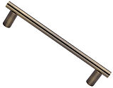 Heritage Brass 19mm Bar Design Pull Handle (280mm OR 432mm c/c), Antique Brass - V2059 336-AT