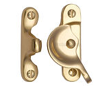 Heritage Brass Fitch Pattern Sash Fastener (66mm x 17mm), Unlacquered Brass - V2060-ULB