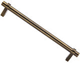 Heritage Brass Industrial Design Pull Handle (305mm OR 457mm c/c), Antique Brass - V2485 353-AT