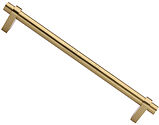 Heritage Brass Industrial Design Pull Handle (305mm OR 457mm c/c), Satin Brass - V2485 353-SB