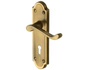 Heritage Brass Meridian Antique Brass Door Handles - V300-AT (sold in pairs)