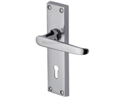 Heritage Brass Victoria Polished Chrome Door Handles - V3900-PC (sold in pairs)