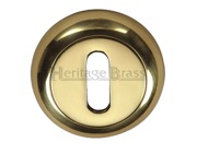 Heritage Brass Standard Key Escutcheon, Polished Brass - V4002-PB
