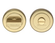Heritage Brass Round 53mm Diameter Turn & Release, Satin Brass - V4035-SB