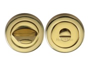 Heritage Brass Contemporary Round 53mm Diameter Turn & Release, Polished Brass - V4043-PB