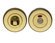Heritage Brass Indicator Round Turn & Release (53mm Diameter), Polished Brass - V4046-PB