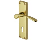 Heritage Brass Sophia Polished Brass Door Handles - V4130-PB (sold in pairs)