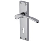Heritage Brass Sophia Polished Chrome Door Handles - V4130-PC (sold in pairs)