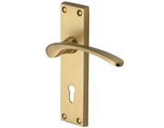 Heritage Brass Sophia Satin Brass Door Handles - V4130-SB (sold in pairs)