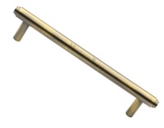 Heritage Brass Step Design Cabinet Pull Handle (96mm, 128mm OR 160mm C/C), Antique Brass - V4410-AT