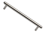 Heritage Brass Step Design Cabinet Pull Handle (96mm, 128mm OR 160mm C/C), Polished Nickel - V4410-PNF