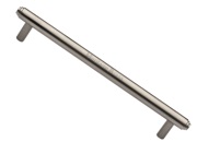 Heritage Brass Step Design Cabinet Pull Handle (96mm, 128mm OR 160mm C/C), Satin Nickel - V4410-SN
