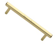 Heritage Brass Hexagonal Profile Cabinet Pull Handle (96mm, 128mm OR 160mm C/C), Polished Brass - V4422-PB
