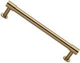 Heritage Brass Phoenix Design Cabinet Pull Handle With 16mm Circular Rose (96mm, 128mm OR 160mm C/C), Satin Brass - V4435-SB