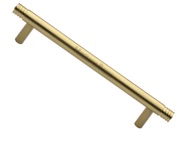 Heritage Brass Contour Design Cabinet Pull Handle (96mm, 128mm OR 160mm C/C), Satin Brass - V4446-SB