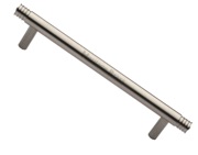 Heritage Brass Contour Design Cabinet Pull Handle (96mm, 128mm OR 160mm C/C), Satin Nickel - V4446-SN