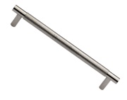 Heritage Brass Partial Knurled Design Cabinet Pull Handle (96mm, 128mm OR 160mm C/C), Polished Nickel - V4461-PNF