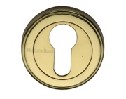 Heritage Brass Euro Profile Key Escutcheon, Polished Brass - V5020-PB