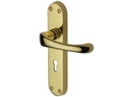 Heritage Brass Gloucester Polished Brass Door Handles - V6050-PB (sold in pairs)