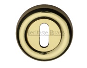 Heritage Brass Standard Key Escutcheon, Polished Brass - V6722-PB