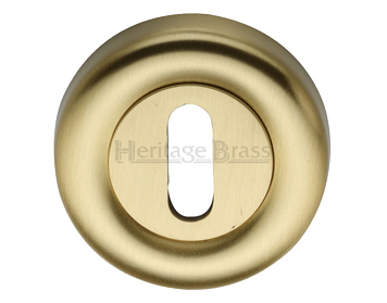 Heritage Brass Standard Key Escutcheon, Satin Brass - V6722-SB